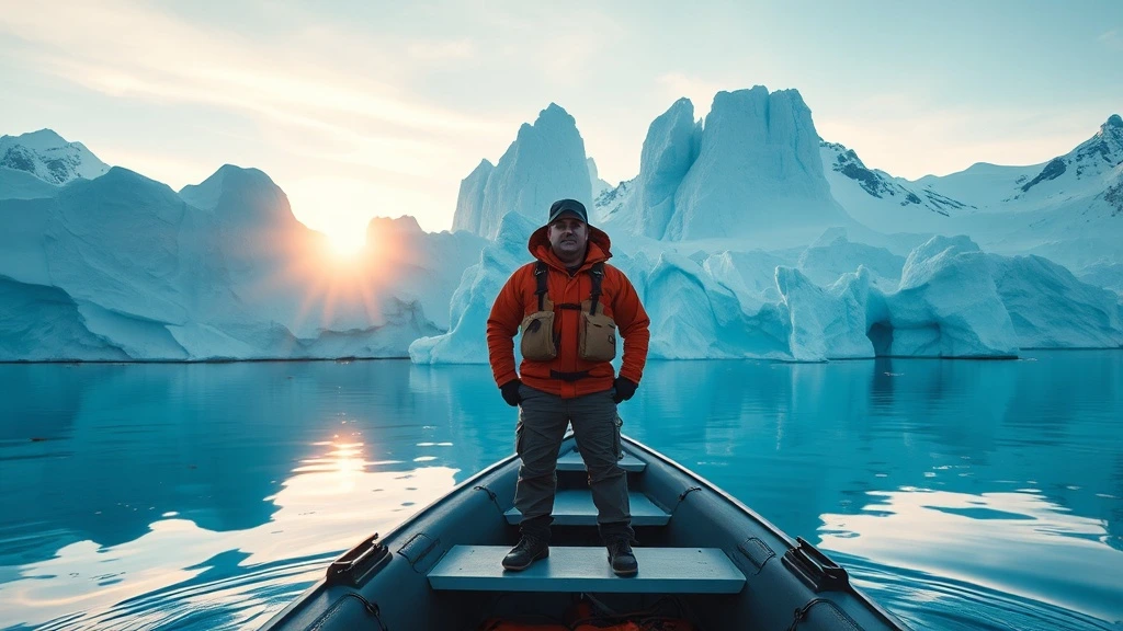 A-luxury-traveller-standing-on-a-Zodiac–1 Luxury experiential travel in Antarctica during a polar expedition