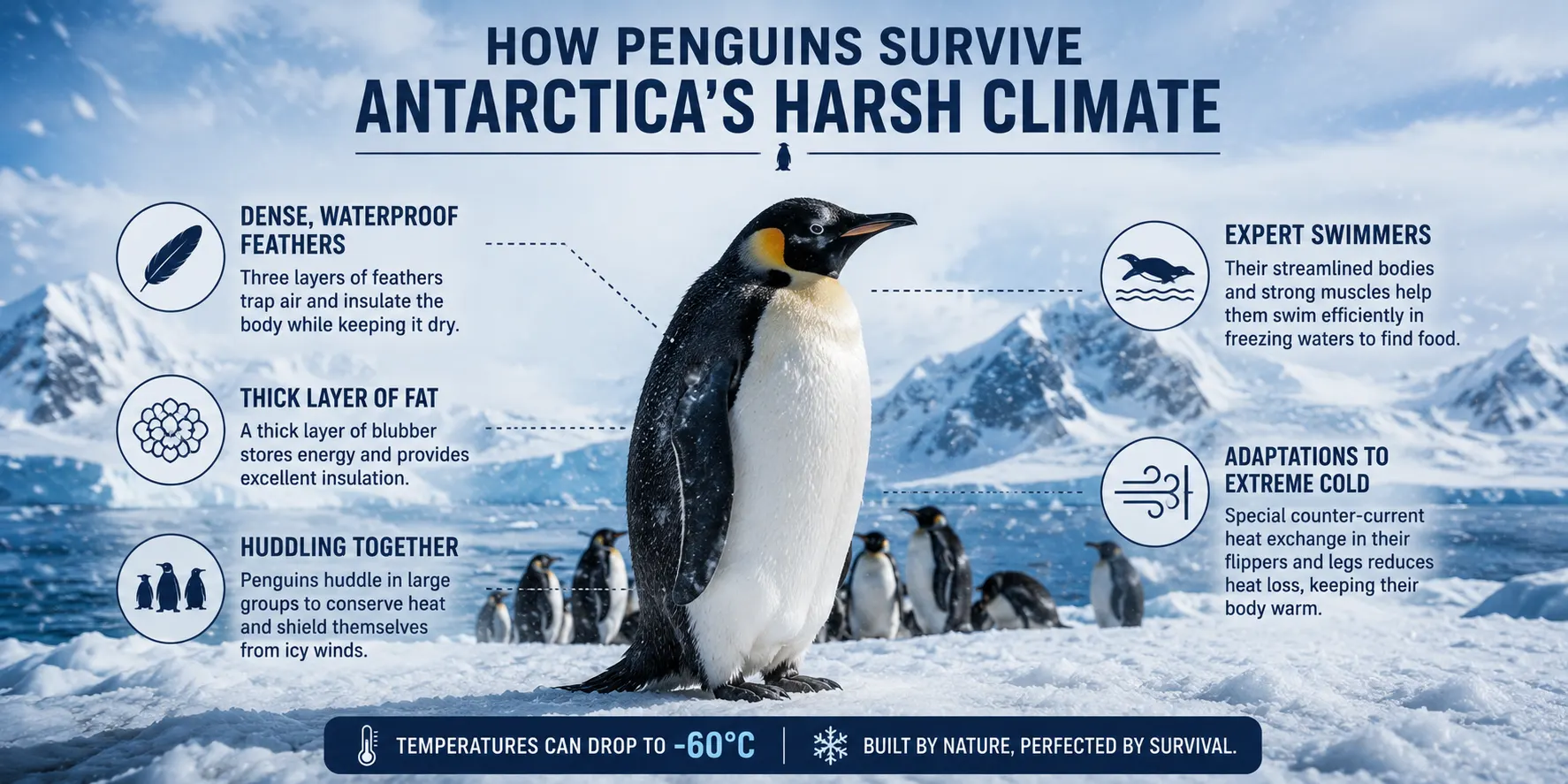 How Penguins Survive Antarctica’s Harsh Climate Explore Antarctica and Arctic with