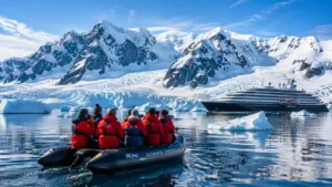 Luxury travel experiences in Antarctica with expedition guests